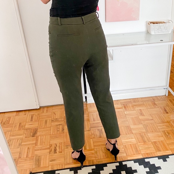 Forever 21 Olive Green Ankle Chinos - Picture 2 of 6